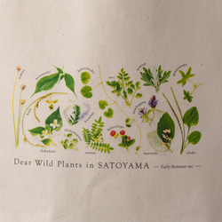 新作!!「着る里山」野草トートバッグ M 2枚目の画像