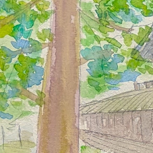 出雲大社2 水彩画原画 (SM) 絵画 yko 通販 18148099｜Creema
