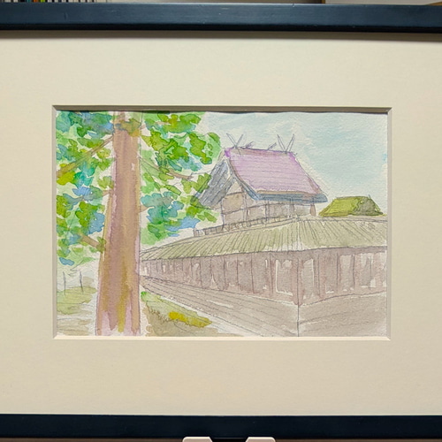 出雲大社2 水彩画原画 (SM) 絵画 yko 通販 18148099｜Creema