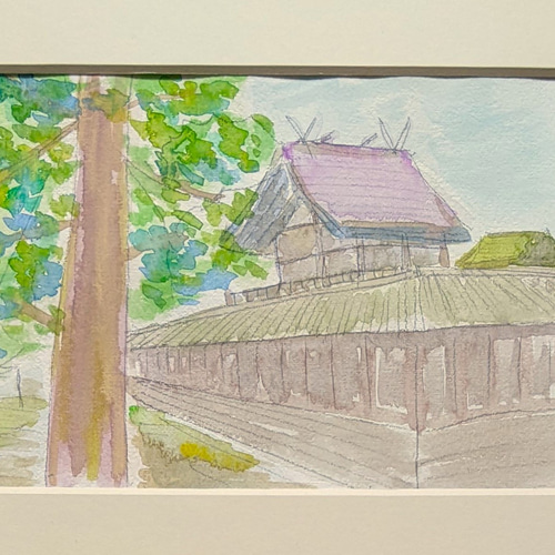 出雲大社2 水彩画原画 (SM) 絵画 yko 通販 18148099｜Creema