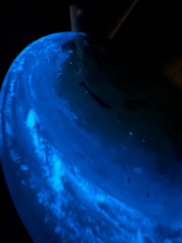 現物販売　即納　 夜光虫　エメラルドグリーン　光ビーチ　ペイズリービーチ　水紋の影　イルカと亀 僅かなシミやくすみなど作品によってはございます