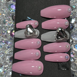 ワンホン ハートネイル ネイルチップ（つけ爪