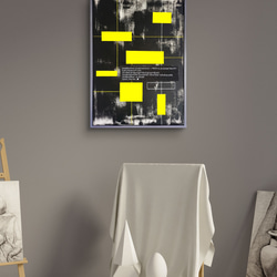 ループNo2.躍 / 抽象画 46×38㎝ F8 インテリア おしゃれ モダン ループNo2.躍- 抽象画 46×38㎝ F8 原画1点のみ インテリア