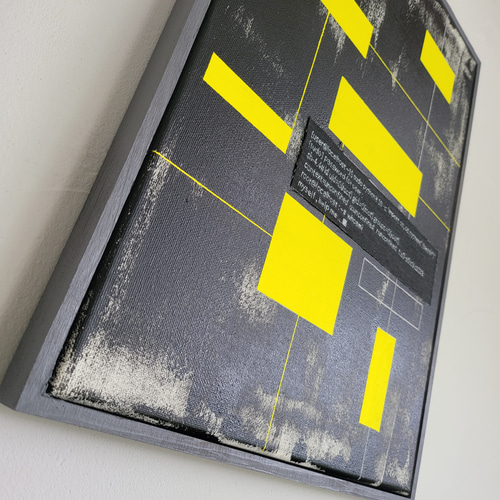 デジタル'85 / 抽象画 キャンバス 額セット 44×32㎝ 原画1点のみ デジタル'85 / 抽象画 キャンバス 額セット 44×32㎝ 原画1点のみ