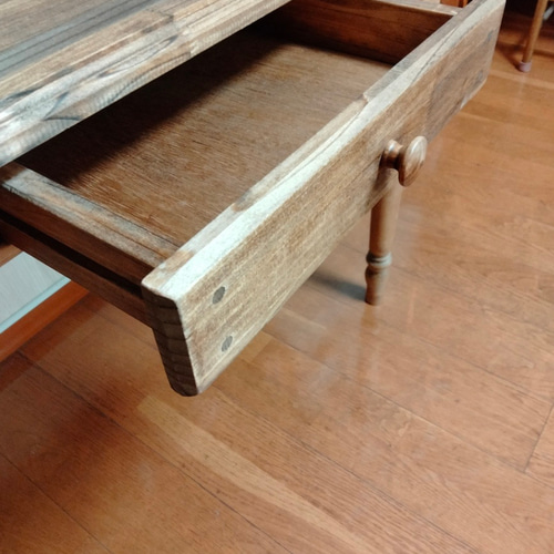 ろくろ脚 パソコンデスク 学習机 作業台 【850×500×720】板厚3cm