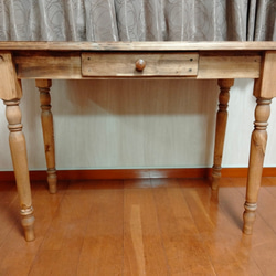 カントリー木工　ろくろ脚のパソコンデスク　学習机　作業台 カントリー木工 パソコンデスク 机 作業台 デスク・学習机