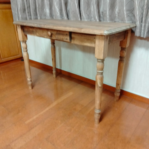 ろくろ脚 パソコンデスク 学習机 作業台 【850×500×720】板厚3cm