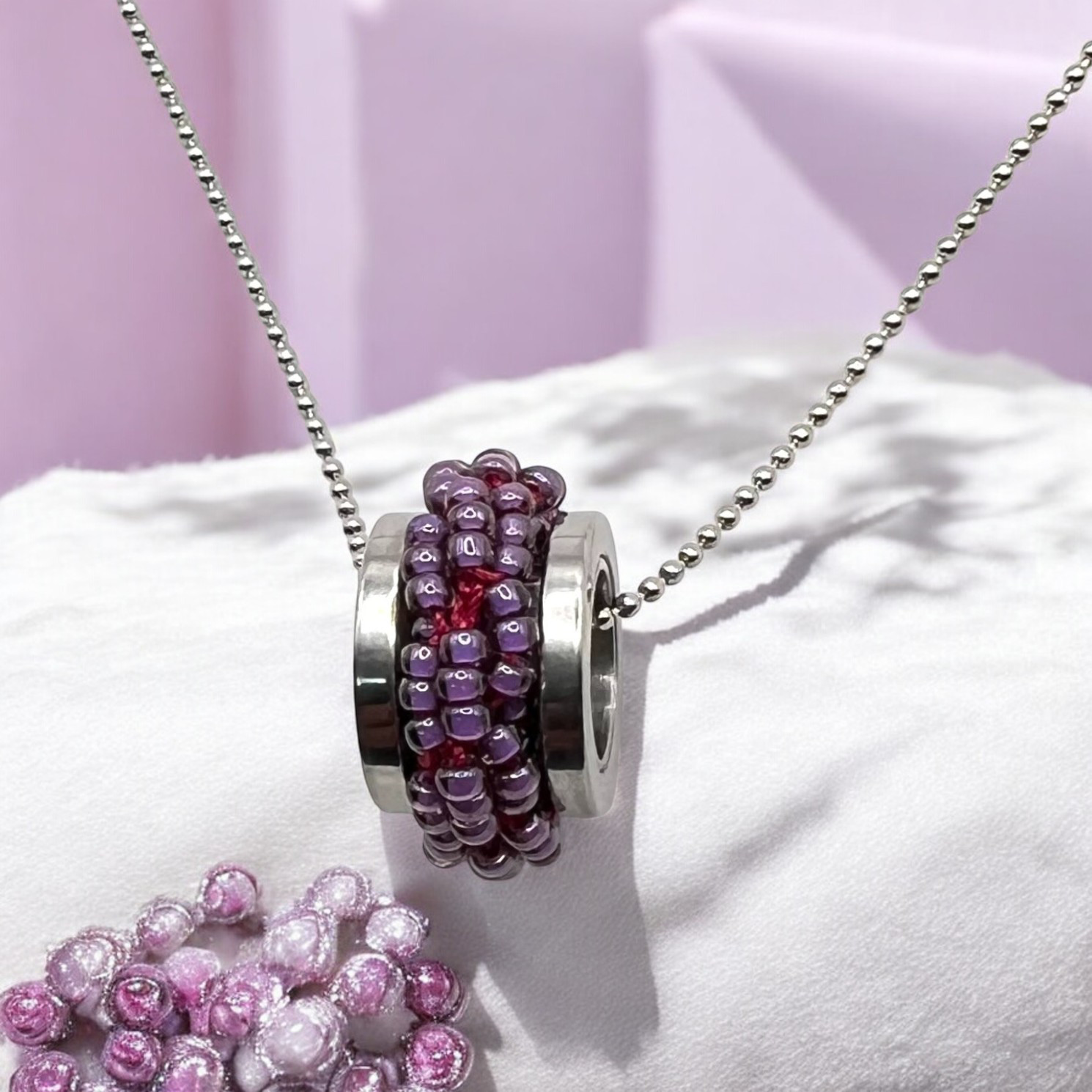 ミミール・カー  ペンダント（パープル）l-bdzh044n