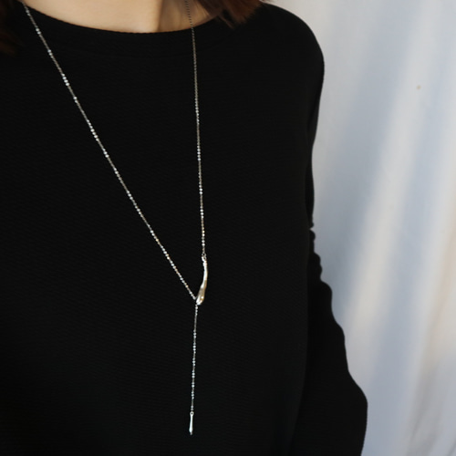 the kess バー型ペンダント シルバー　サージカルステンレス シルバー ネックレス SPD2414DM｜THE KISS（ザ・キッス）公式通販