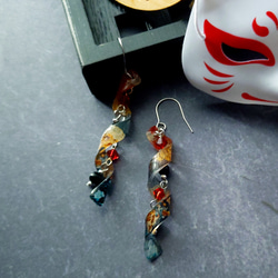 流転-るてん- 九尾の狐のイヤリング・ピアス イヤリング