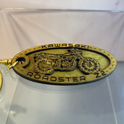 キーホルダー kawasaki z750rs z2 希望ナンバー 名入れ バイク