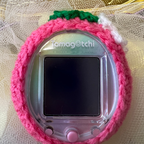 たまごっちカバー＊きらきらピンクいちご＊パラダイスサイズ