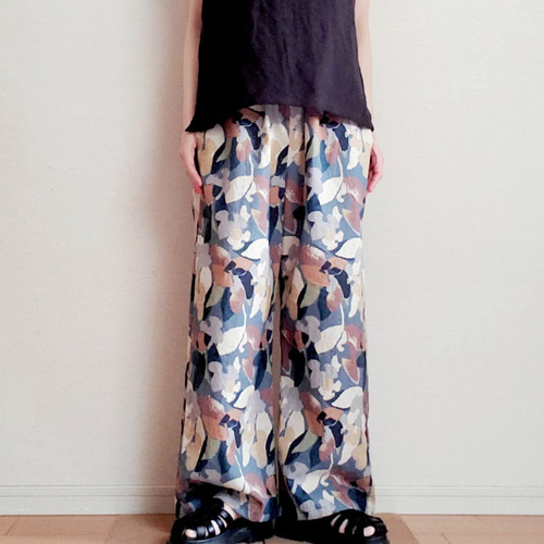 山もも染めのパンツ(絞り染め) キュロット・ワイドパンツ GOODWAY 通販  