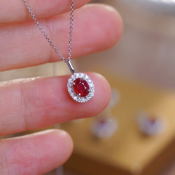 特別サービス品◆k18天然ルビー、2個付きペンダントトップ ルビー ペンダントトップ 2.25ct Z5206 ゴールドK18 オーバル