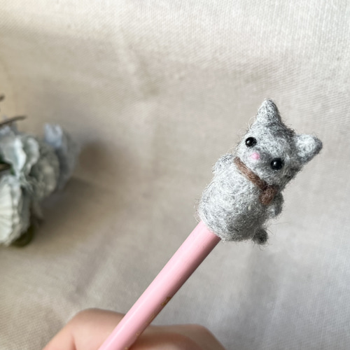 サバトラ猫の鉛筆キャップ 羊毛フェルト 〜受注制作〜 その他