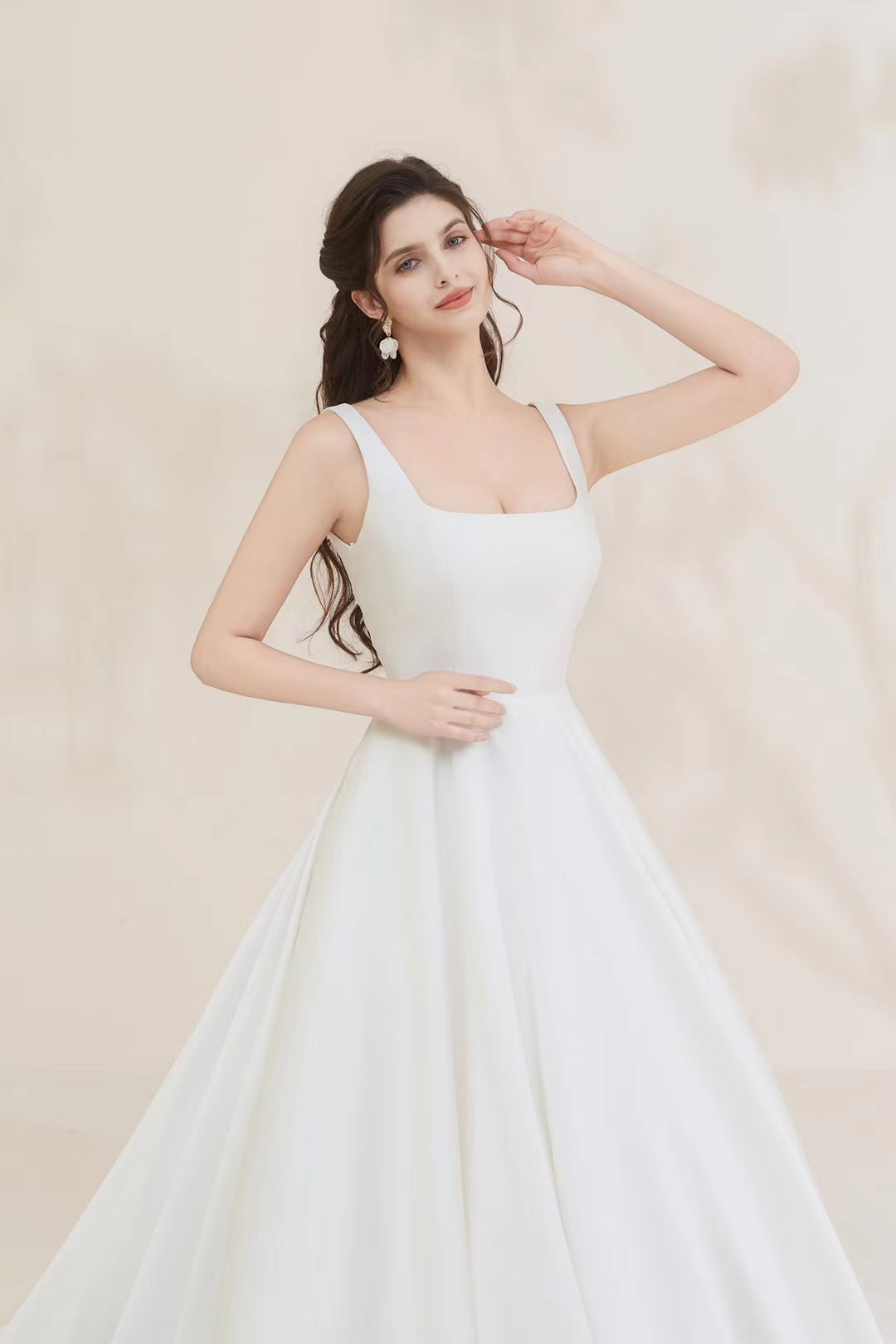 顧客満足度99％以上！ティードレス　カラードレス　くるみボタン　お呼ばれ披露宴撮影旅行　紫色/テラコッタ/オレンジ色など 56,690円