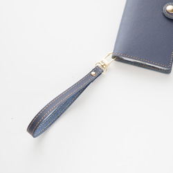 ストラップ 【 サフィアーノレザー 】 本革 落下防止 簡単取り付け FN06K 10枚目の画像