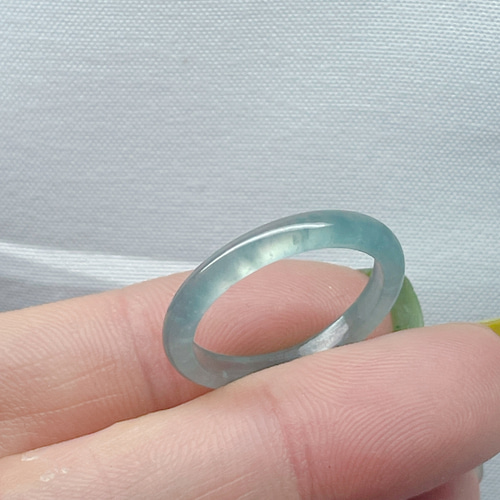 【新入荷】本翡翠保証‼️天然翡翠　藍水バングル　内径約60.7mm 鑑定書付 新入荷】本翡翠保証‼️天然翡翠 藍水バングル 内径約60.7mm 鑑定