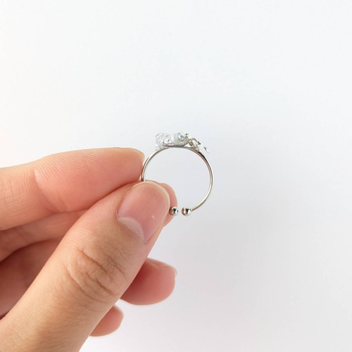 Silver】-小さな煌めき- flower 花 シルバー リング 指輪【367 Silver】-小さな煌めき- flower 花 シルバー リング 指輪【367