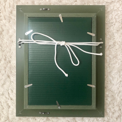 野花の咲くフィールド」アクリル画 原画 額縁付 キャンバス SMサイズ