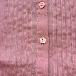 大人気【5color リネン100% フロントプリーツ 】着回し抜群 スタンドカラー 長袖 シャツ T-00067 20枚目の画像
