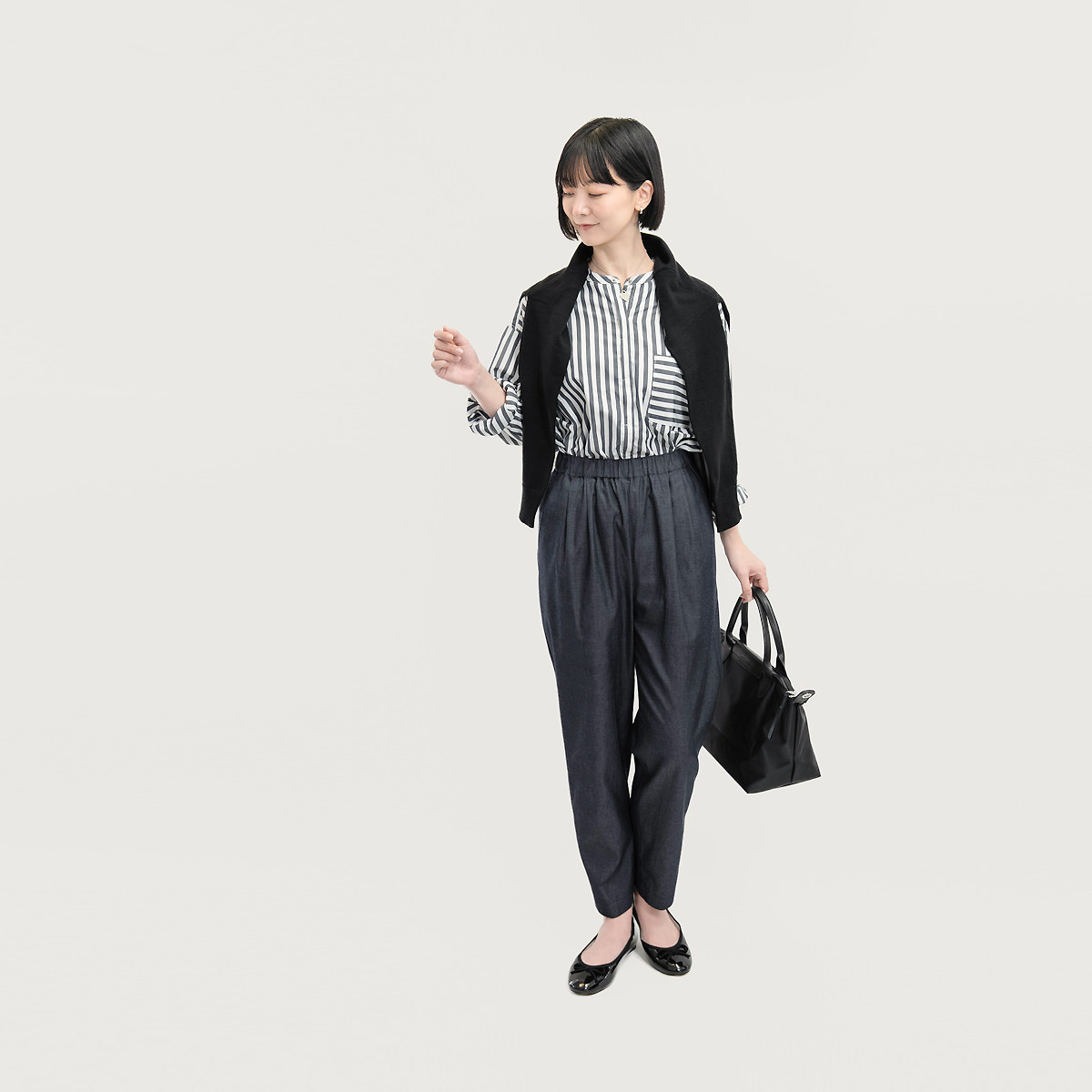 岡山デニム 毎日を上質に心地よく 色落ちしない濃紺 テーパードパンツ ●IRIS-TP●