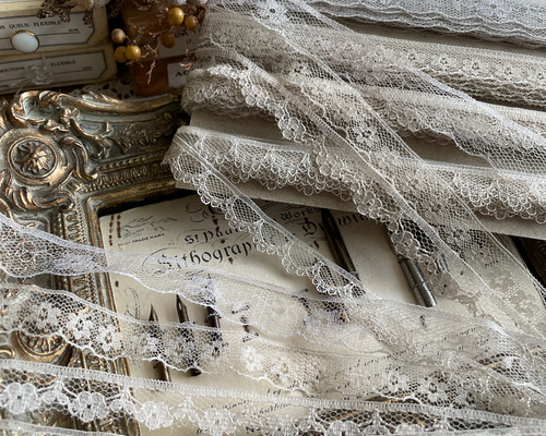 〜＊小さなレースリース　紅茶染めカラー＊〜 小さなレースリース 紅茶染めカラー＊〜 小さなレースリース 紅茶染め