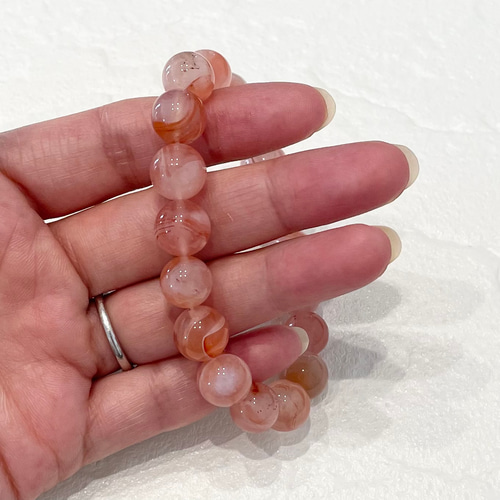 天然石ブレスレット 南紅アゲート　三眼天珠　一点物 天然石ブレスレット 南紅アゲート 三眼天珠 一点物 天然石ブレスレット