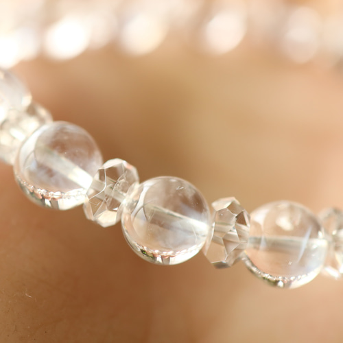 ☆スーパープレミアムブレス☆エンジェルフェザークォーツ：9ミリ