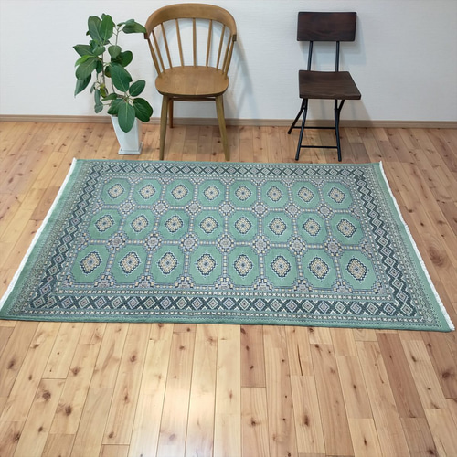 パキスタン絨毯 ラグ 182x124cm 軽くて畳める手織りラグ パキスタン絨毯 ラグ 182x124cm 軽くて畳める手織りラグ
