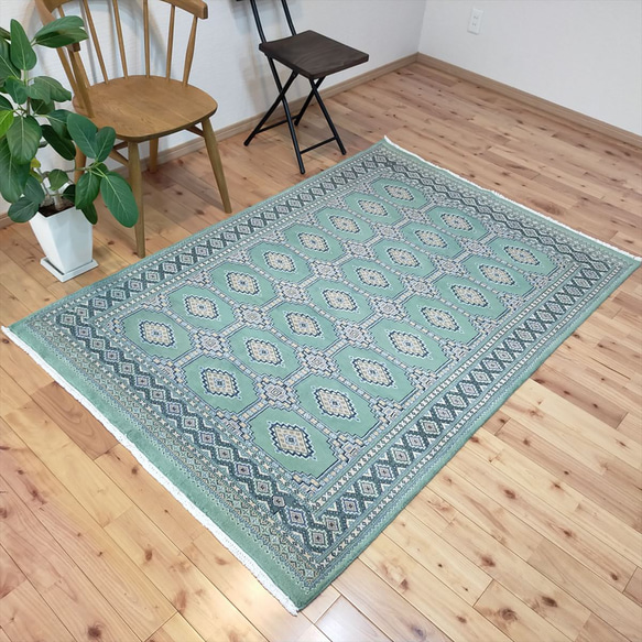 パキスタン絨毯 ラグ 182x124cm 軽くて畳める手織りラグ パキスタン絨毯 ラグ 182x124cm 軽くて畳める手織りラグ