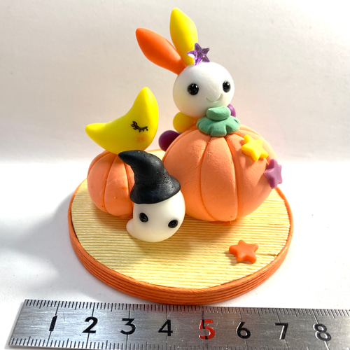 ☆ハロウィンのうさぎちゃんとでっかいかぼちゃ！(受注生産