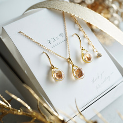 Creema限定〗ピアス ネックレス セット ゴールド シンプル