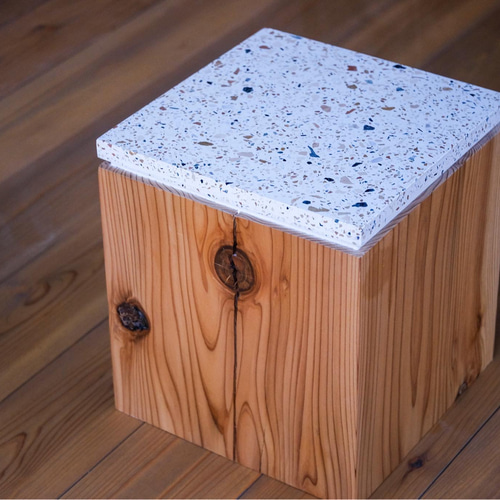 天然大理石スツールサイドテーブル椅子