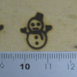 雪だるま焼印60Ｗ電気ごて仕様、電気ごてなしタイプ 2枚目の画像