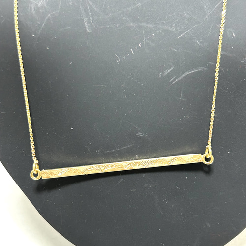 K14手彫りバーネックレス ネックレス・ペンダント maiori 通販｜Creema  