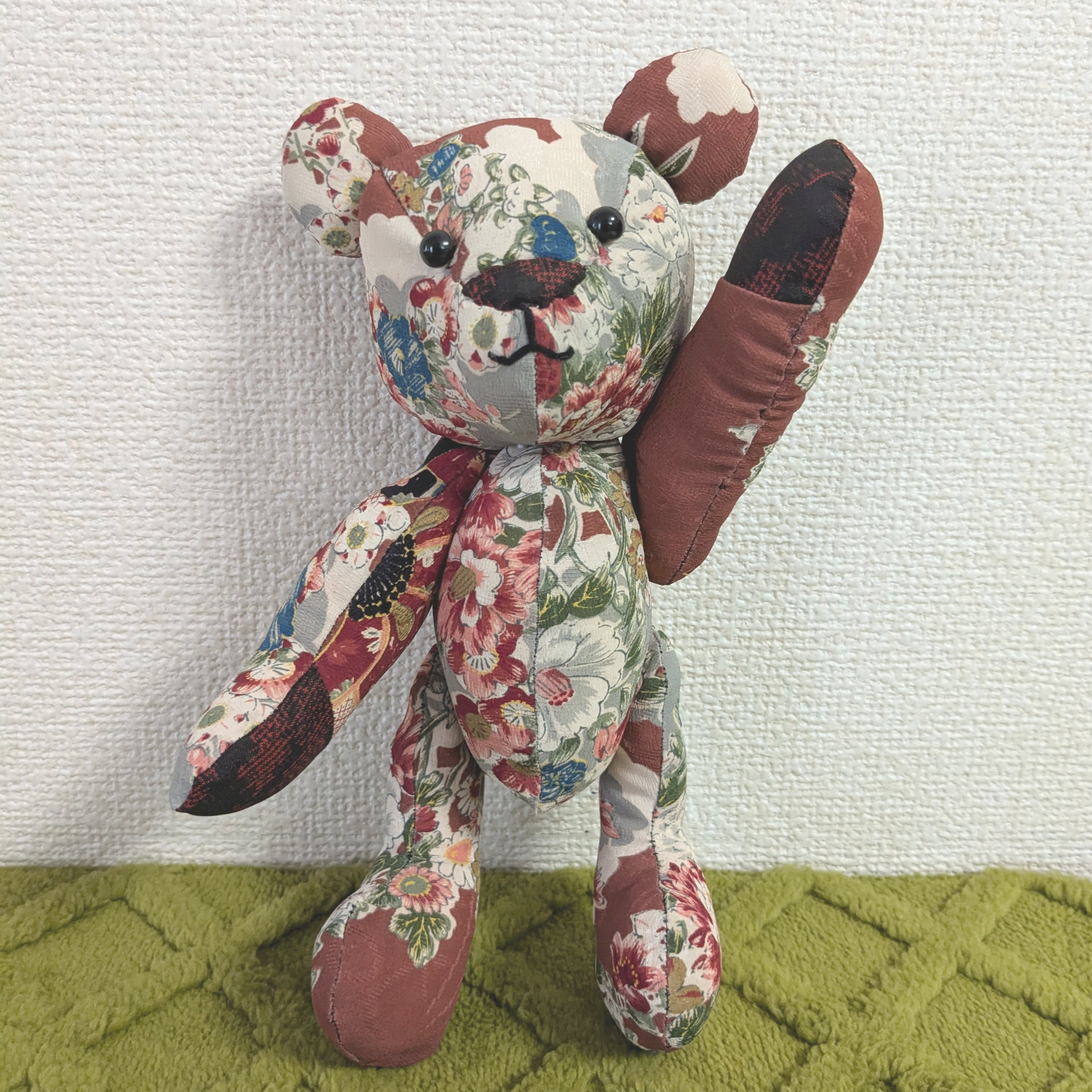 着物リメイク　テディベア1