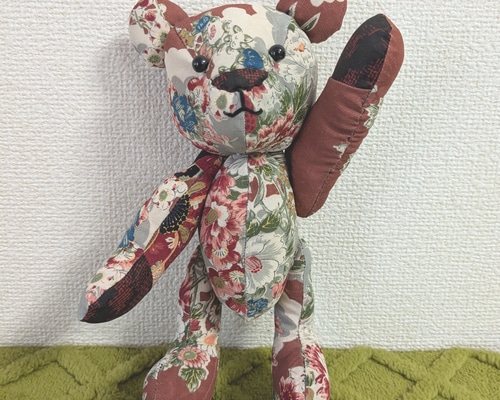 作家　ハンドメイドテディベア　ぬいぐるみ着物 2025年最新】テディベア 着物の人気アイテム - メルカリ