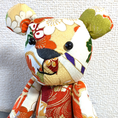 着物リメイク テディベア2 ぬいぐるみ オトーフクリエイト 通販