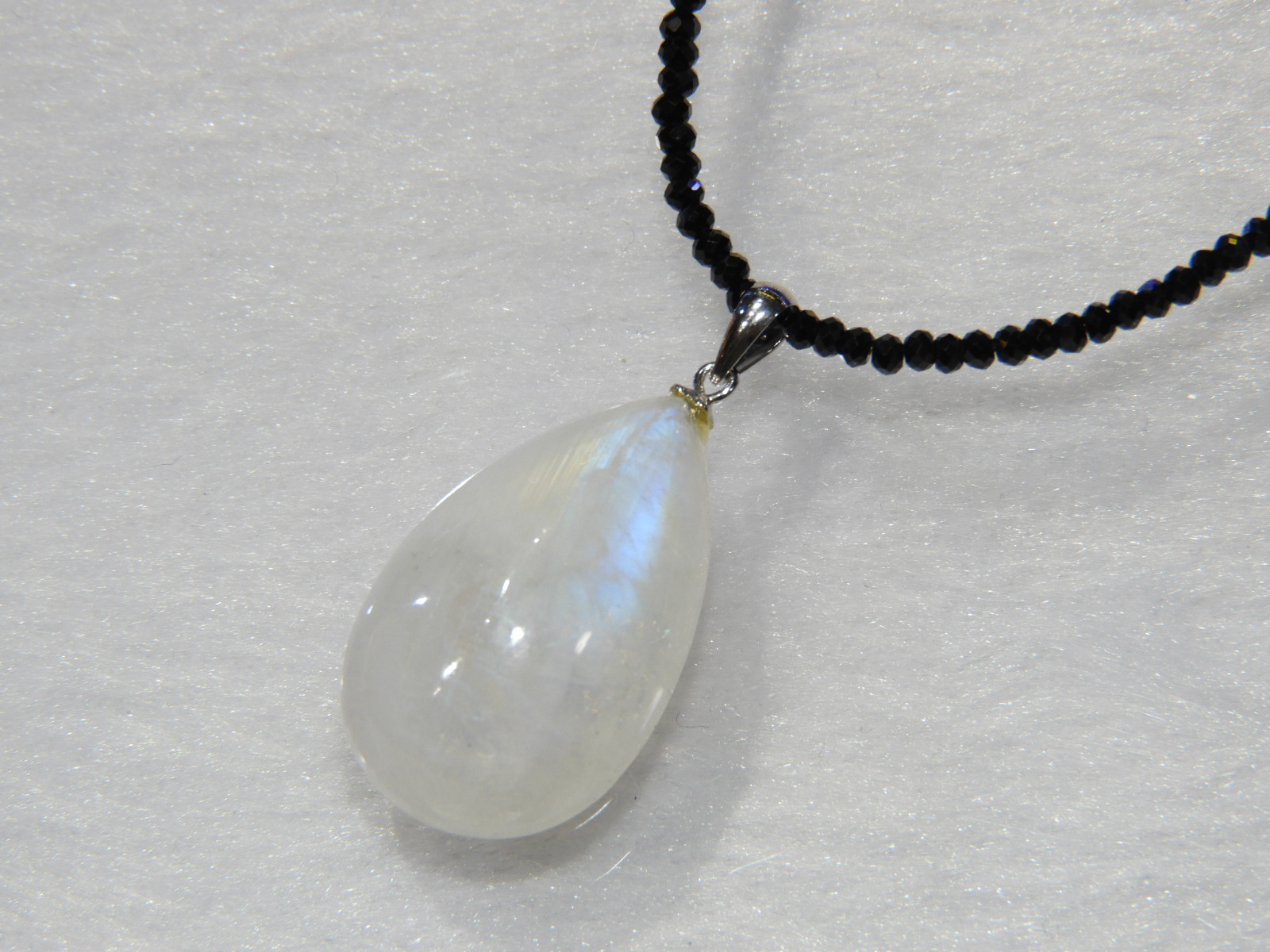 魅惑のレンイボー！ホワイトラブラドライトの一点物ペンダント！メイドインジャパン！　8