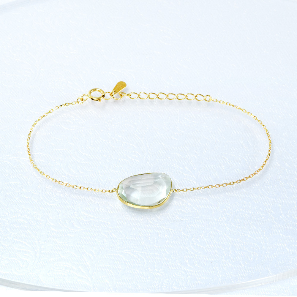 K18 グリーンアメシスト ブレスレット 1点もの CD137CIBS