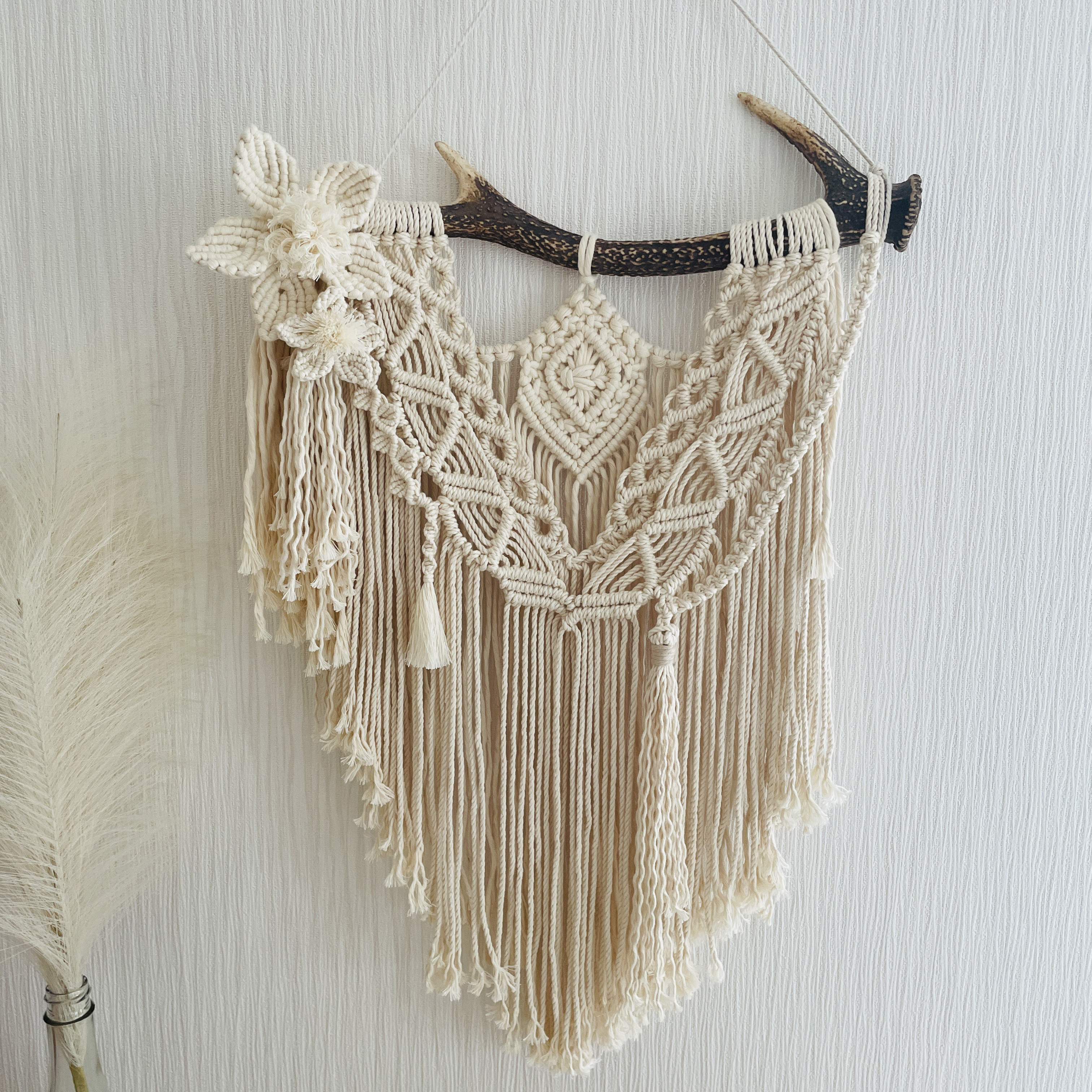 マクラメタペストリー♡鹿の角 7,800円