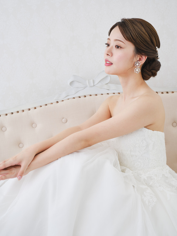 RO40ヘアピン ウェディング　ブライダル　花嫁　ヘッドアクセサリー　結婚式 6枚目の画像