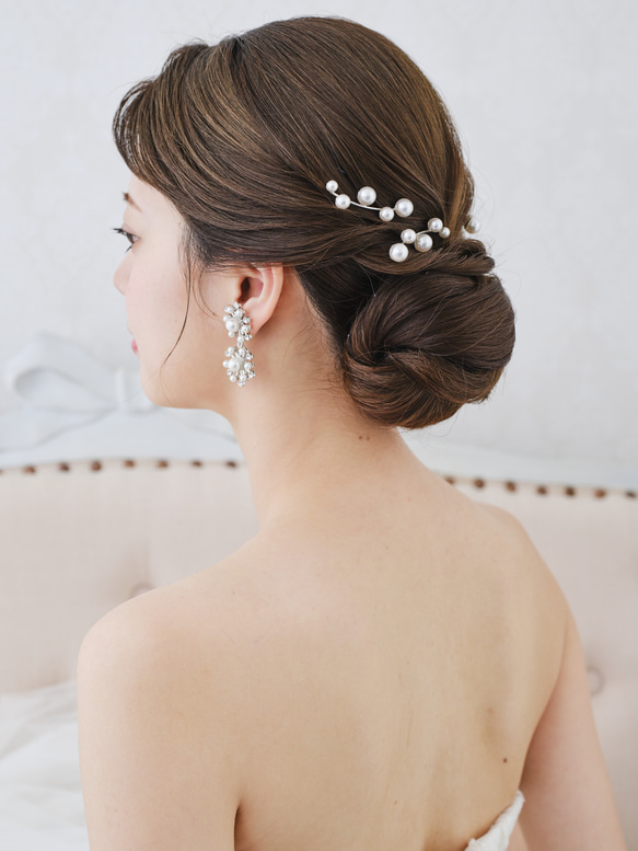 RO40ヘアピン ウェディング　ブライダル　花嫁　ヘッドアクセサリー　結婚式 3枚目の画像