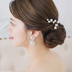 RO40ヘアピン ウェディング　ブライダル　花嫁　ヘッドアクセサリー　結婚式 5枚目の画像