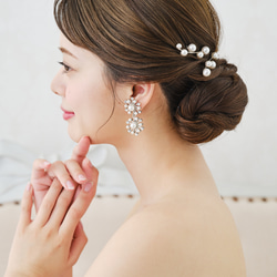 RO40ヘアピン ウェディング　ブライダル　花嫁　ヘッドアクセサリー　結婚式 7枚目の画像
