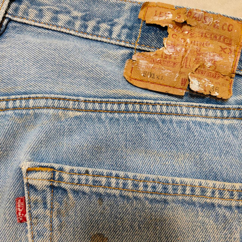 90s USA製 リーバイス501 グランジ パッチワーク ボロ リペア