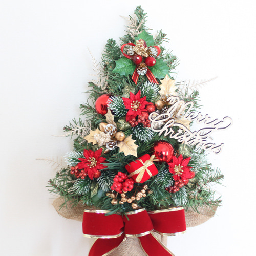 壁に掛けるクリスマスツリー リースタイプのクリスマスツリー　Z1051 Creema限定」壁に掛けるクリスマスツリー「送料無料」リースタイプの