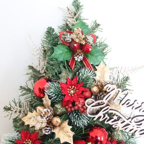 Creema限定」壁に掛けるクリスマスツリー「送料無料」リースタイプの
