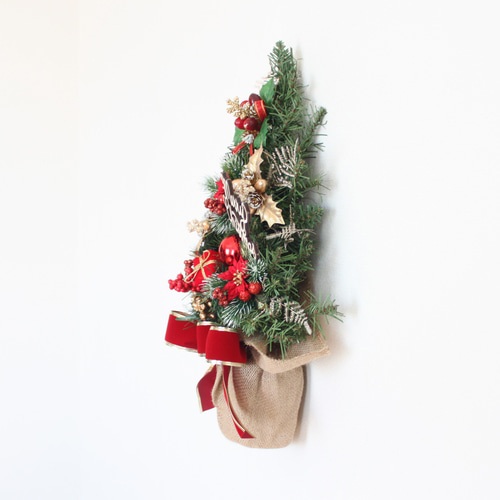 Creema限定」壁に掛けるクリスマスツリー「送料無料」リースタイプの
